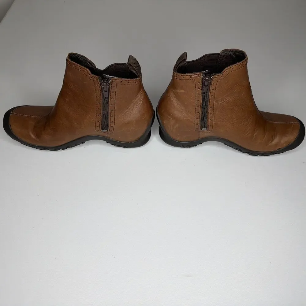 Merrell Plaza Mid Saddle Leather Chelsea Waterproof Performance Ankle Size 5.5